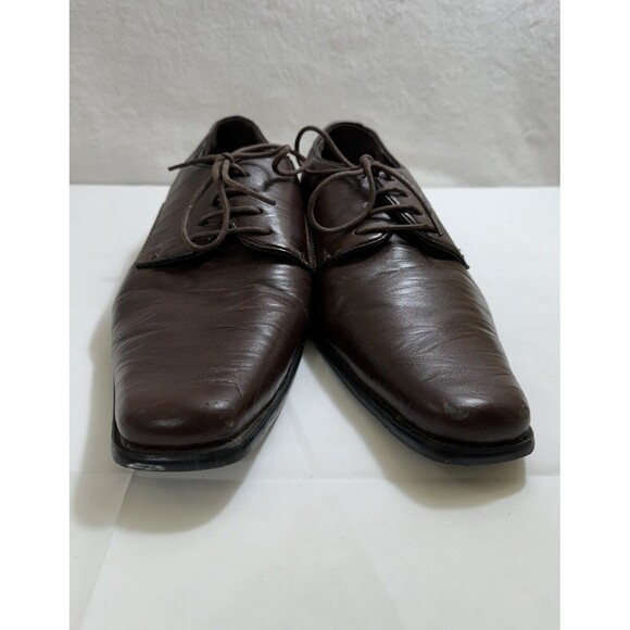 MEN'S DREAM SEEK DRESS SHOE OXFORD DR301 BROWN SIZE 10 LACE UP - Picture 2 of 7